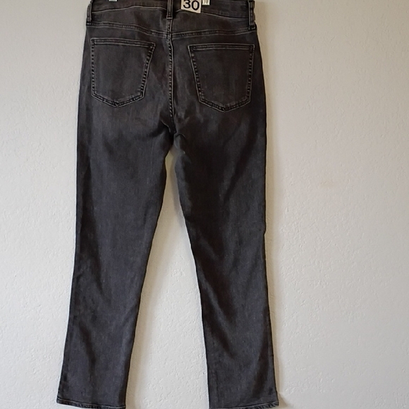 GAP Classic Straight High Rise Gray Women's Jeans Size 30 10R - Picture 3 of 8